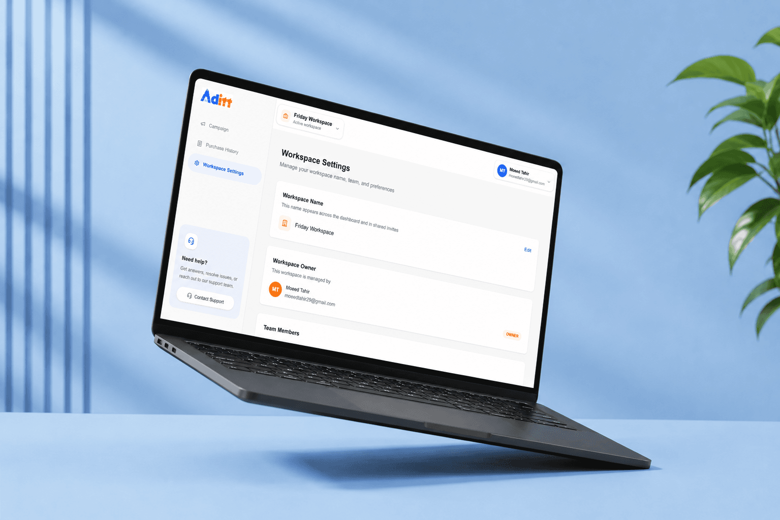 Aditt — AdTech SaaS Platform — screen 4