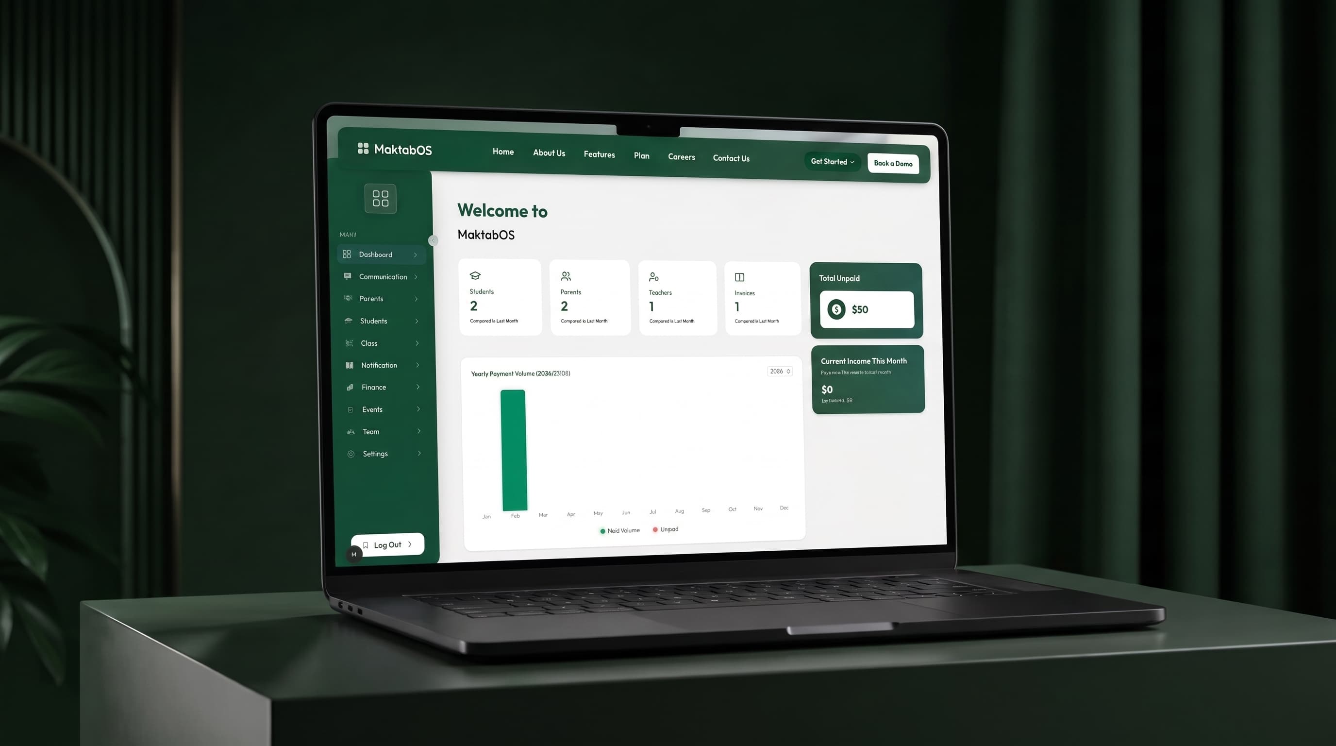 Maktab OS — Education Management System — screen 4